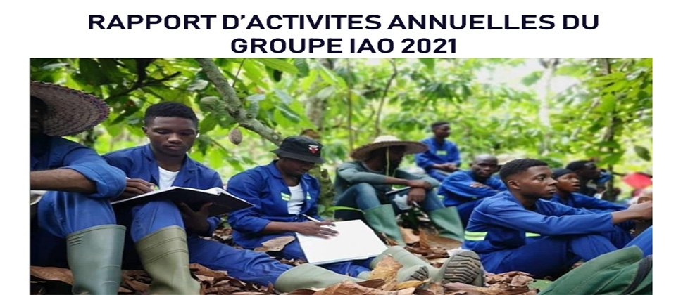 Rapport d’activités annuelles 2021 du Groupe IAO