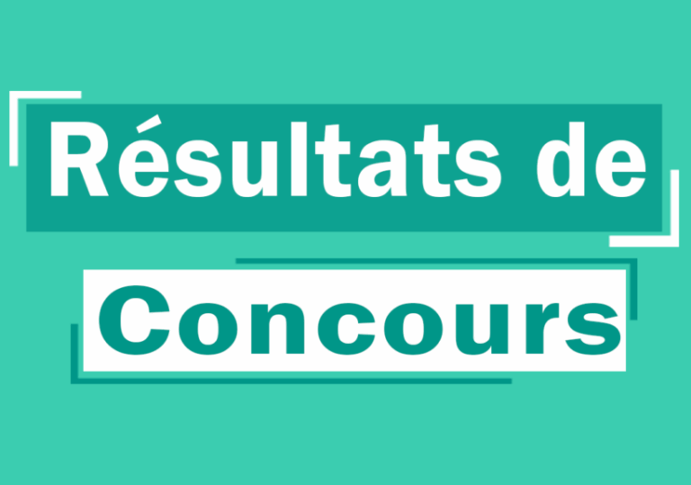 Résultats des concours