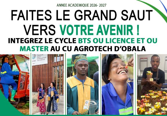 Admissions au CU AGROTECH 2026 – 2027